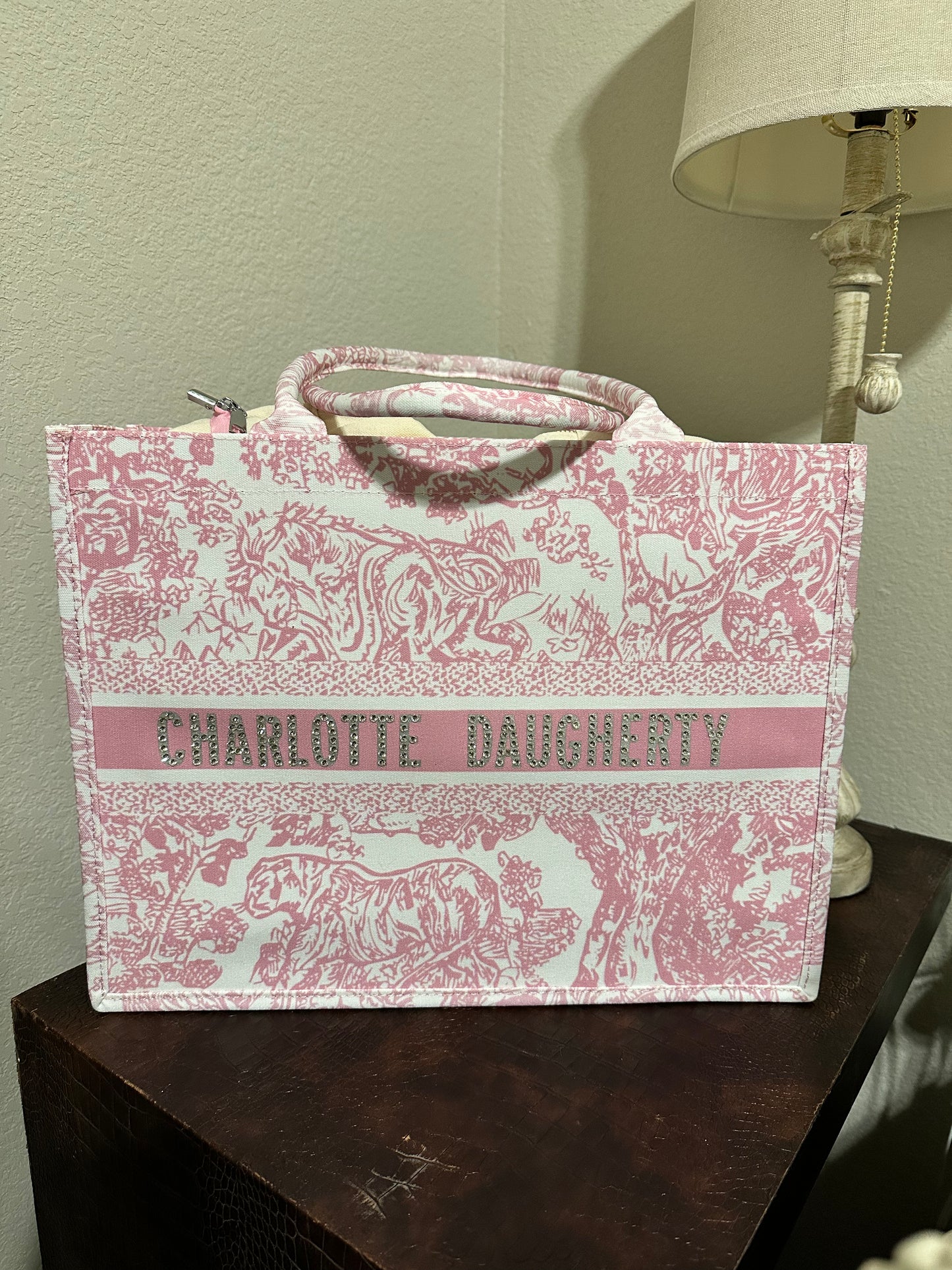 CD Inspired Tote Bag Set w/ Custom Name
