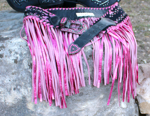 Belt_Pink Fringe SMALL