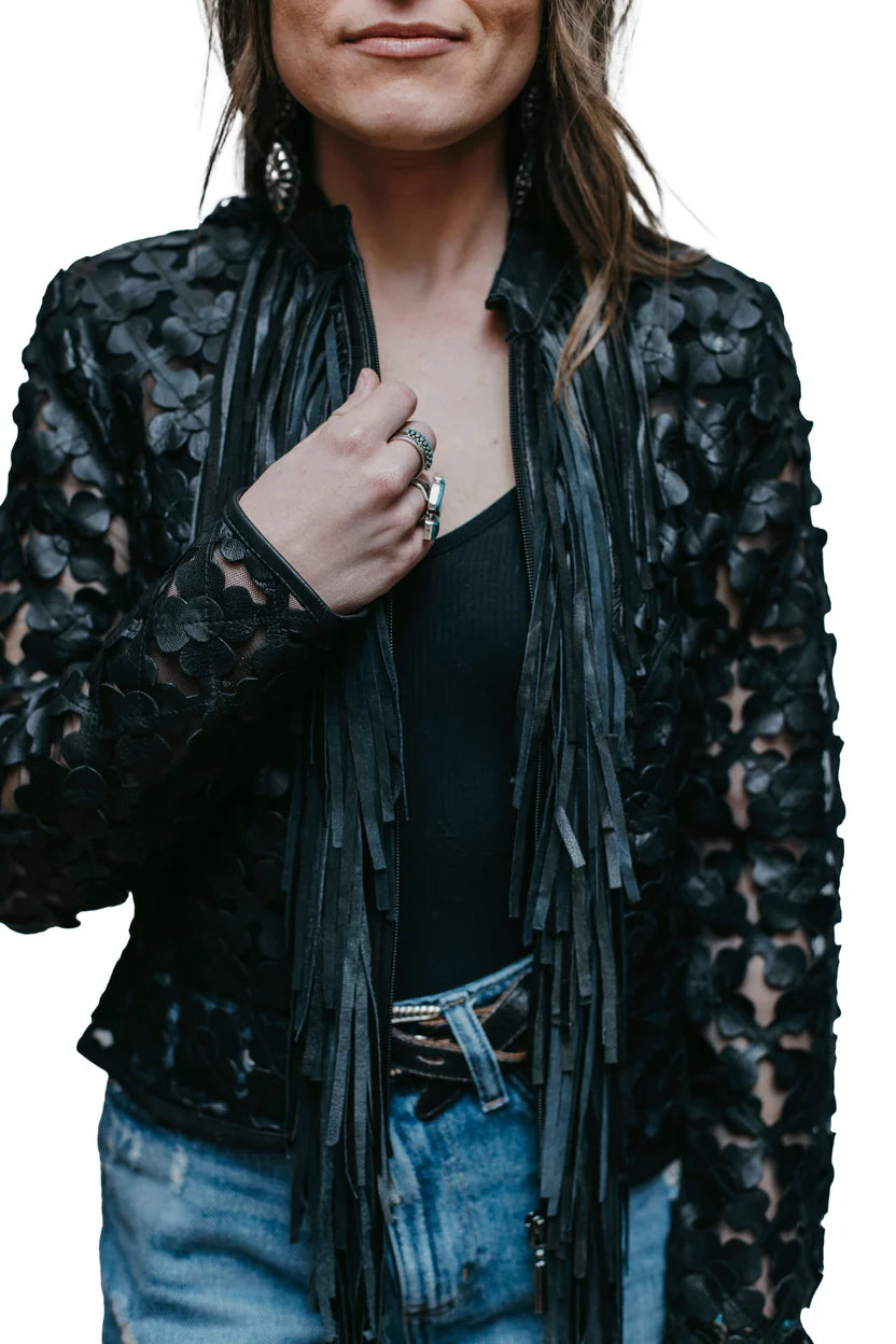 Daisy Fringe Short Jacket