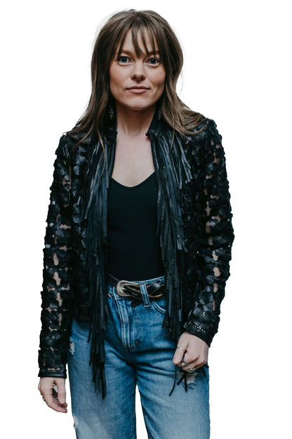 Daisy Fringe Short Jacket