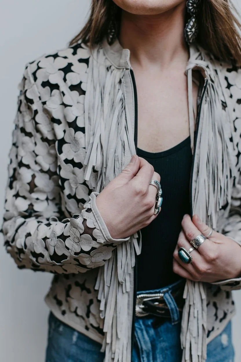 Daisy Fringe Short Jacket