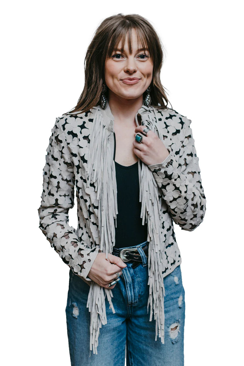 Daisy Fringe Short Jacket