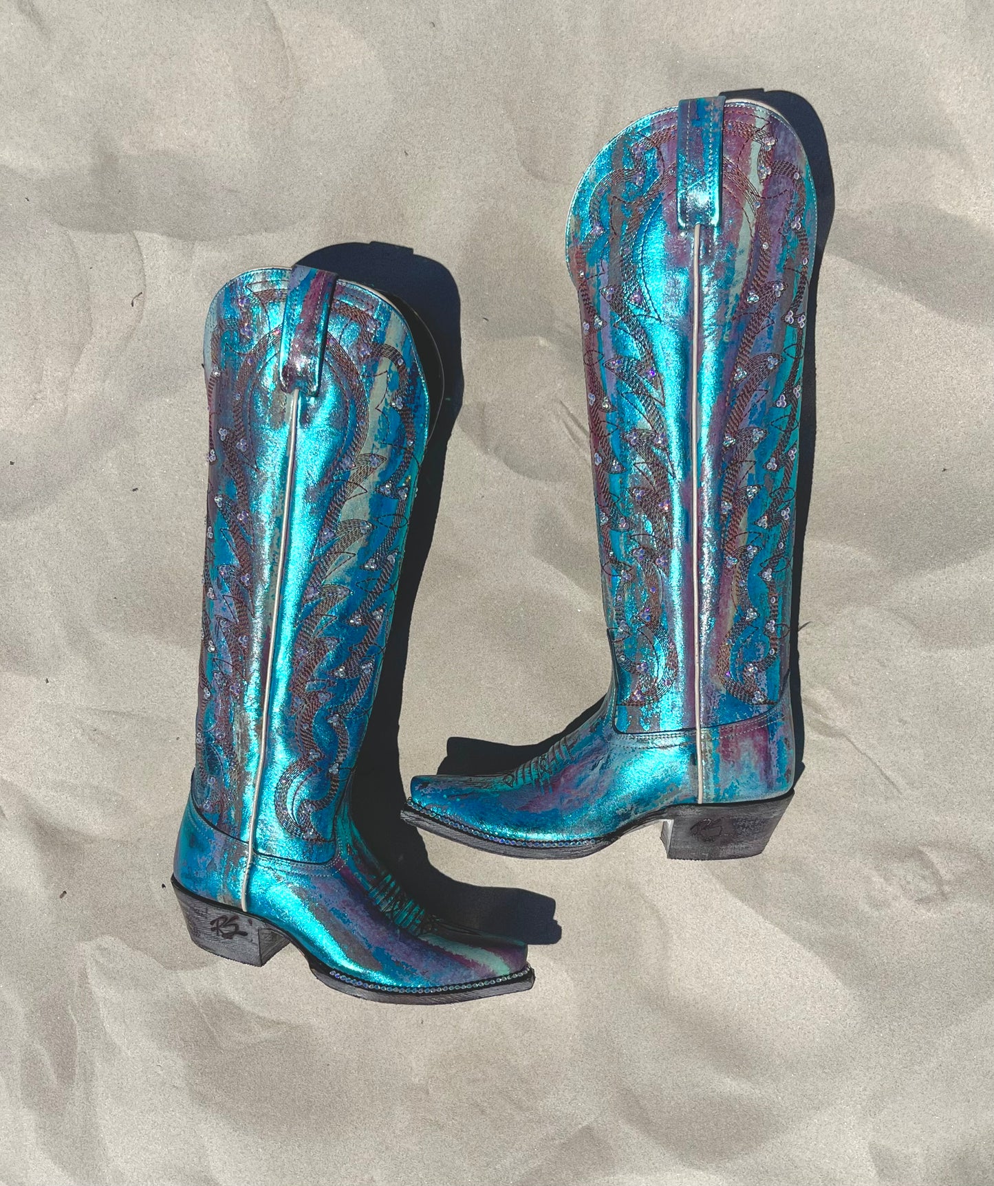 Metallic Cat Boots