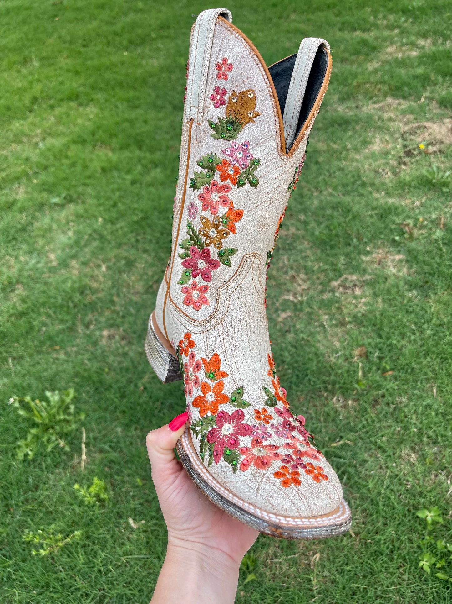 Flowers for Her Boots