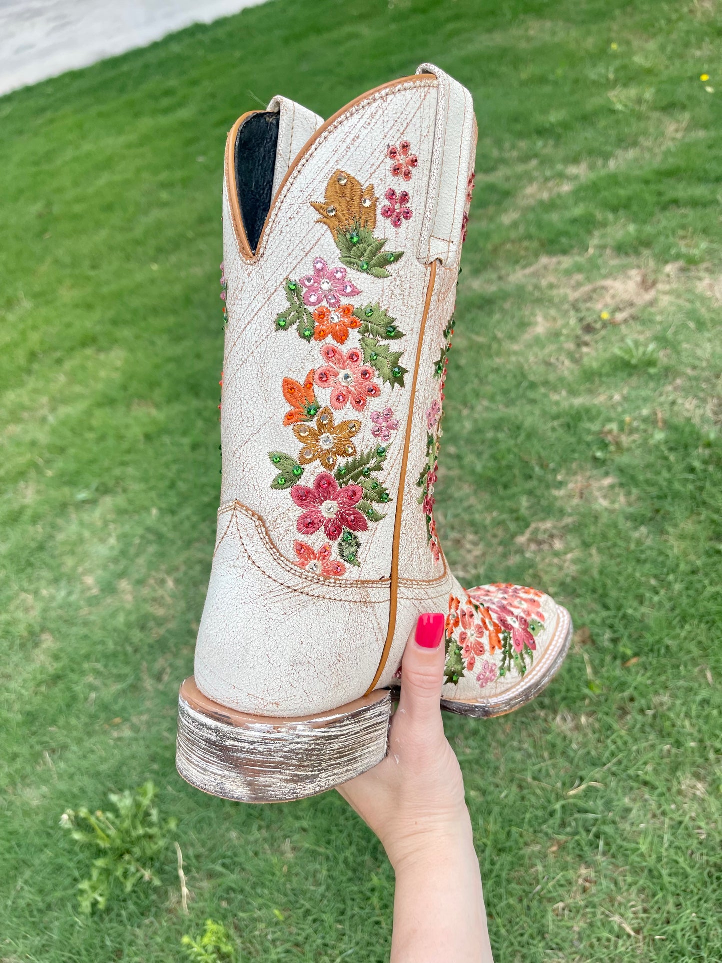 Flowers for Her Boots