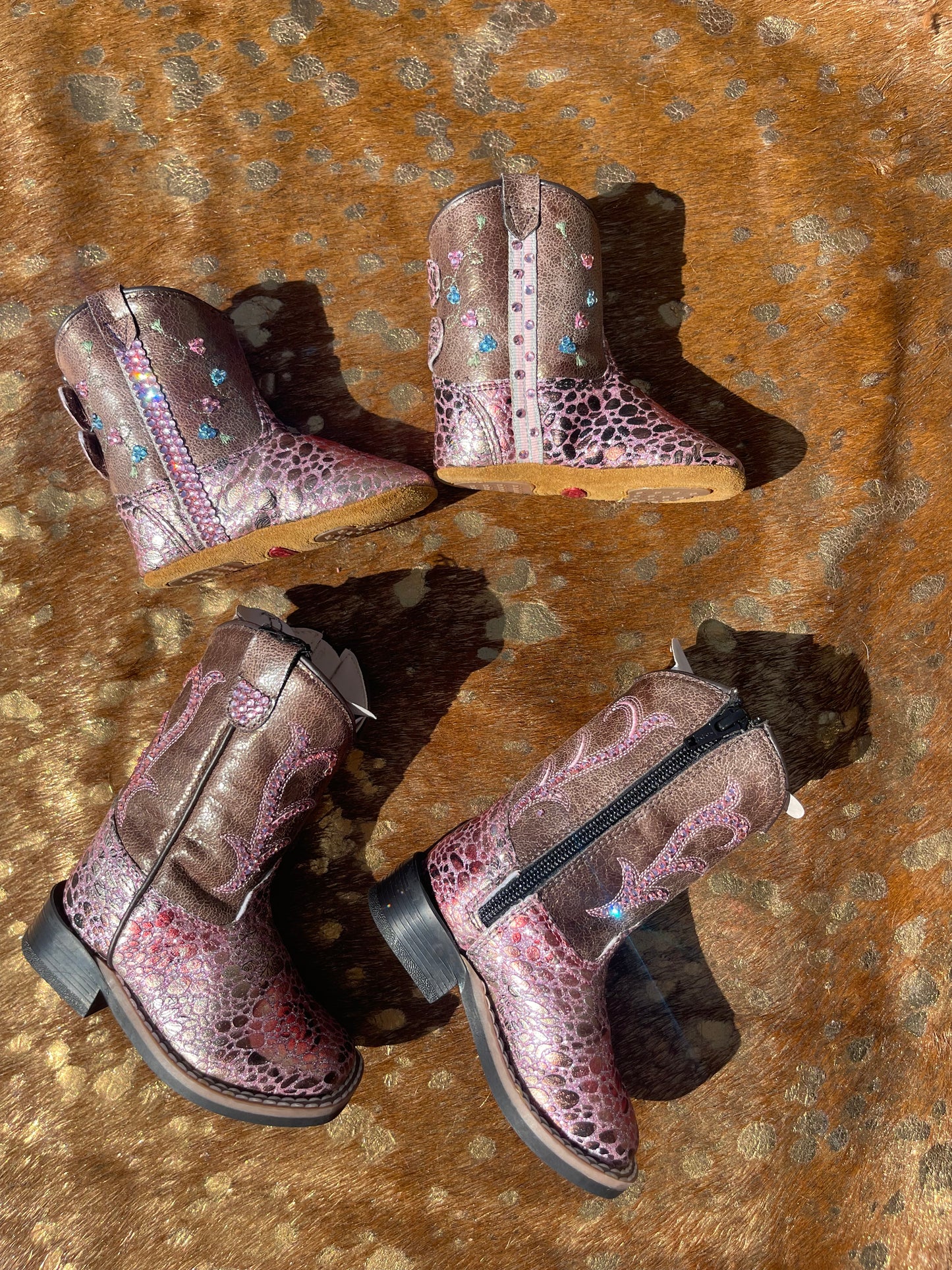 Pink Glitter Boots - Kids